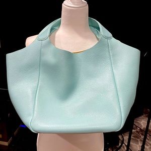 Cruciani leather tote